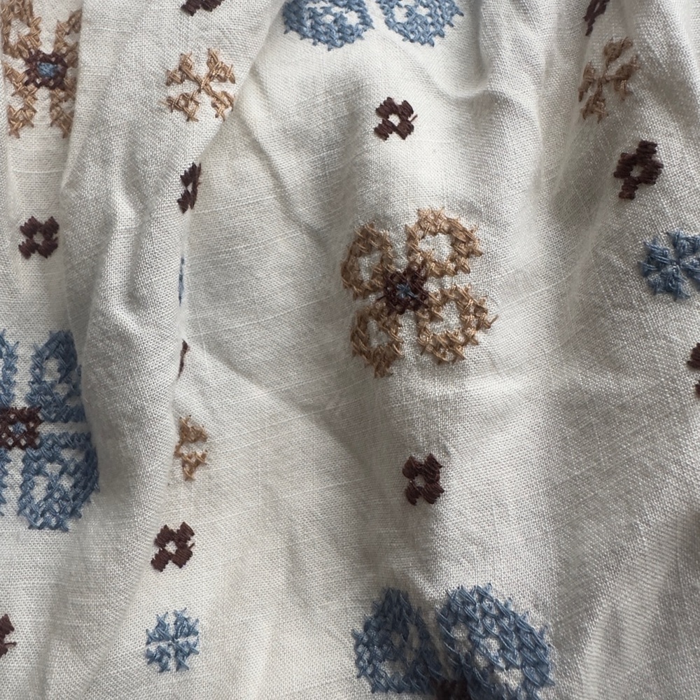 Torrid Embroidered Square Neck Flutter Short Sleeve Top Ivory Size 2X - Picture 10 of 10